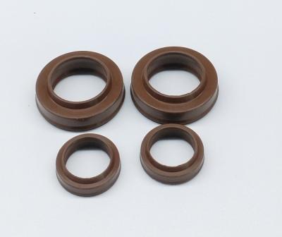 China FKM VITON Material Pneumatic Cylinder Rod Dust Seal Wiper Ring PDU Type Brown for sale