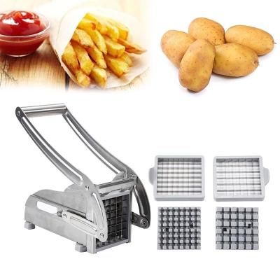 China Home Kitchen Stocked Hot Selling Stainless Steel Meat Chips Slicer Machine Potato Cutter Slicer Machines Manual French Fries Cutter for sale