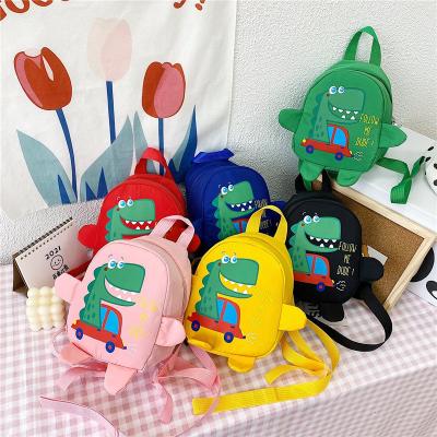 China Other Low Budget Kindergarten Schoolbag Kids Backpack Anti Lost Dinosaur Backpack for sale