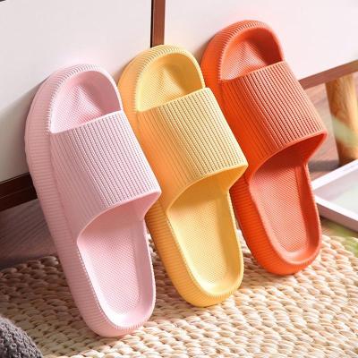 China Hot fashion trend stepping on shit summer bathroom bathing home wear indoor female outdoor couple slippers thick-soled silent single-term slippers for sale