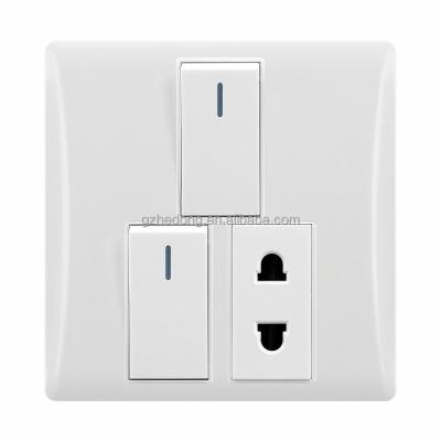 China Smart Home Automation System New Design New type function 2 gang 1 way Wall italy range Socket Switch for sale