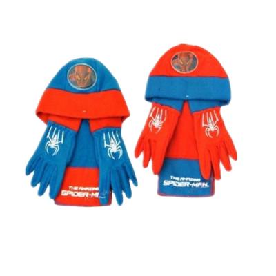 China Cozy Bright Color With Warm Knitted Hat Scarf Mittens Set for sale