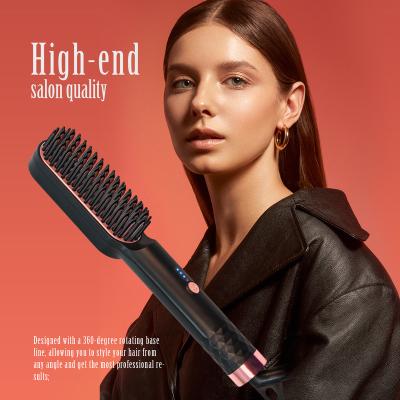 China New Design Outdoor Electric Brush Comb Hair Straightener For Men for sale