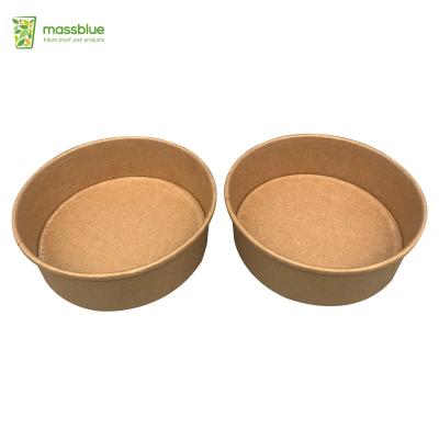 China Food Salad Bowl Container Disposable Wrapping Paper Soup Bowl Waterproof Disposable Paper for sale