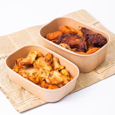 China Disposable Best Quality Kraft Paper Food Container Disposable Bowl for sale