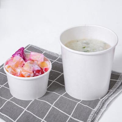 China Eco Friendly 100% Disposable Take Away Soup Paper Disposable Instant Food Packaging Quick Cup for sale