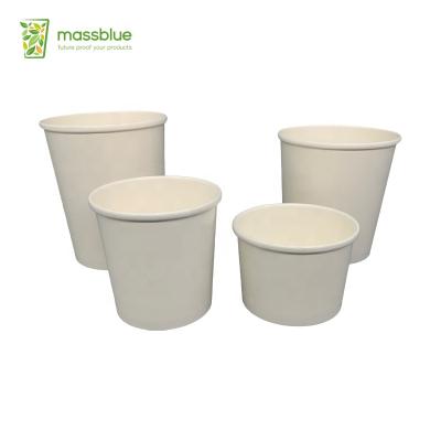 China 8oz Dessert Disposable Paper Cup Take Away Soup Food Packaging Cup Accept Custom Made For Disposable Food for sale