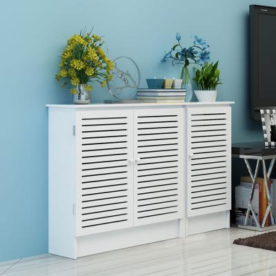 China Waterproof Adjustable Home Decor Furniture Radiator Cover Cabinet Heating Radiator Covers White Modern Style for sale