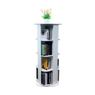 China (Others) 4 Tier New Design Bookshelf Book Rack Adjustable Rotating Rotating Shelves For Home for sale