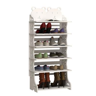 China (Size)Adjustable Movable Shoe Organizer Closet Six Layer Shoe Racks For Entryways for sale