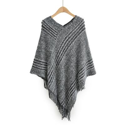 China Daily Life Factory Direct Sales Ladies Knitted Shawl for sale