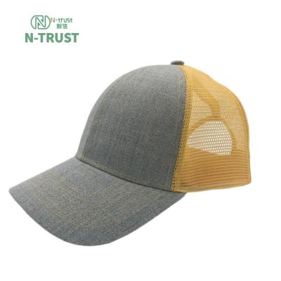 China JOINT Custom Logo 5 Panel Mesh Baseball Cap for sale