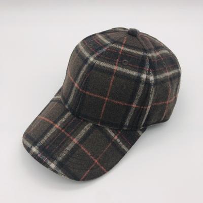 China 2021New Plaid Baseball Cap Custom Made Medium for sale