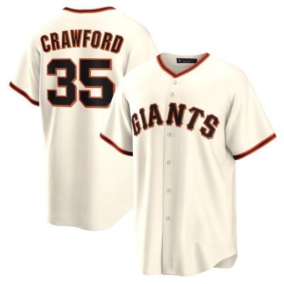 China 2023 Antibacterial San Pique Wholesale Cheap Francisco Giant Baseball Jersey #35 Crawford #28 Buster Posey #9 Brandon Belt #23 Kris Bryant for sale