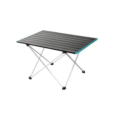 China Modern Outdoor Camping Table , Compact Folding Aluminum Ultralight Roll Up Picnic Table With Carry Bag For Picnic for sale