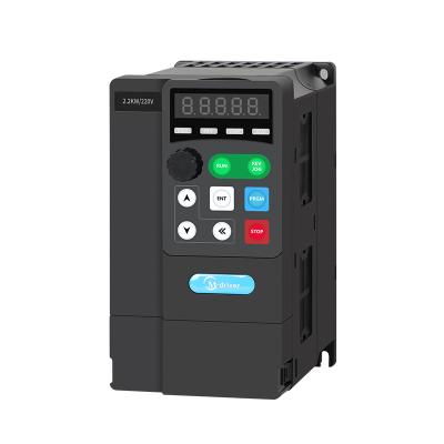 China Shenzhen VFD 200v 220V Variable Frequency Inverter 1.5KW 2Hp VSD 170*86*131.5mm for sale