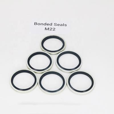 China High quality rubber gasket dowty seal galvanized bonded gasket M22 for sale