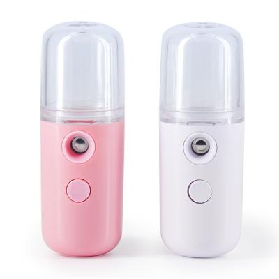 China Mini Mister Moisturizer Steam Machine Steamer Facial Steamer Hot Cool Face Ionic Facial Machine Facial Cleansing Brush for sale