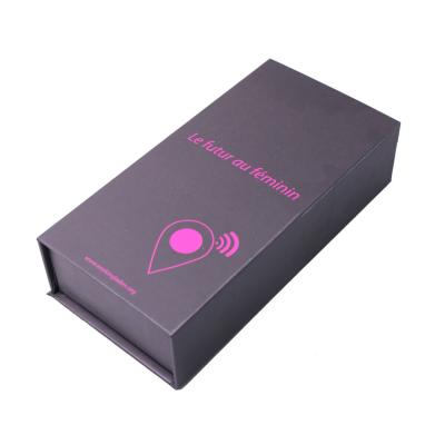 China Disposable Custom Hard Rigid Black Logo Aluminum Cardboard Box Gift Packaging Box With Magnet Closure for sale