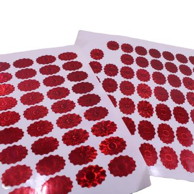 China Custom Holographic Reflection Rainbow Holographic Stickers Mark Prismatic Hologram Sticker Adhesive Laser for sale