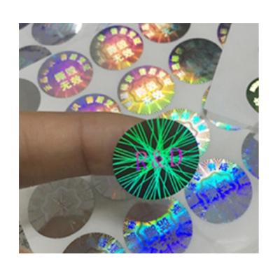 China Customized China Guangzhou Factory Radium Laser Self Adhesive Removable Sticker Customized 3D Hologram Sticker for sale