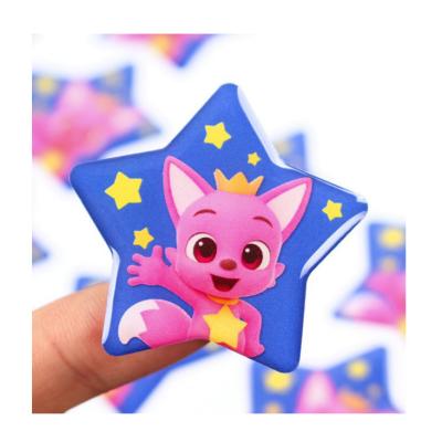 China Decorative Waterproof Strong Glue Sticker Star Shape Epoxy Arched Pu Drop Sticker With Custom LOGO for sale