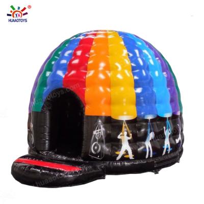 China 2022 entertainment design outdoor popular dance jumper bar house inflatable disco dome bouncer for sale for sale