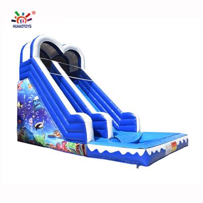 China hot selling 0.55mm pvc tarpaulim slides for sale cheap inflatable water slide with low price for sale