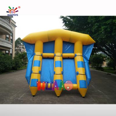 China PVC tarpaulim commercial inflatable water games flyfish banana boat 6 person inflatable flyfish for sale