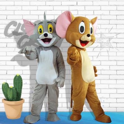 China Factory direct sale Tom and Jerry adult party costume jumpsuit cartoon mascot cosplay costume 1.6m-1.8m for sale