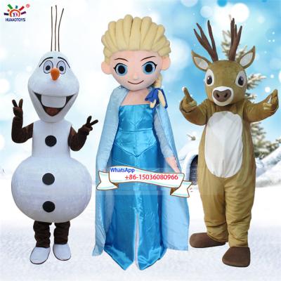 China frozen funny snowman Olaf character cartoon mascot costume for sale 1.6m-1.8m for sale