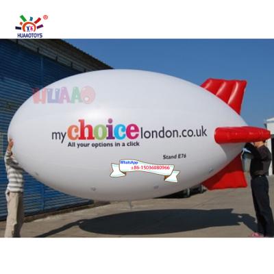 China Chirstmas Decor Orient Inflatables PVC Advertising Zeppelin Inflatable Blimp Helium Flying Blimp For Promotion for sale