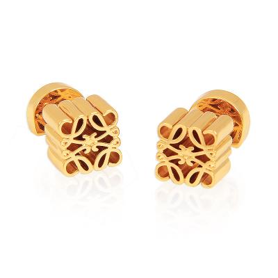 China Women's small square moon network women's celebrity three-dimensional hollow-cake earrings exaggerated geometric earrings for sale