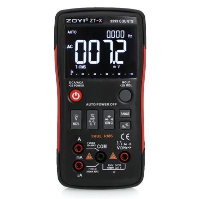 China Reverse LCD Display Portable True 9999 - RMS Multimeters LCD Display Digital Auto Ranging Multimeter For Sale for sale