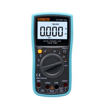 China ZOTEK VC15B 20A RMS Multimetro Sanity Checks and True Digital Multimeters for sale