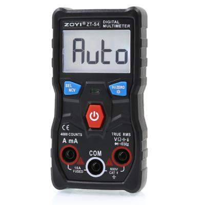 China ZOTEK ZT-S4 4000 Count Range Auto Digital Tester Digital Multimeter 120*60*30mm for sale