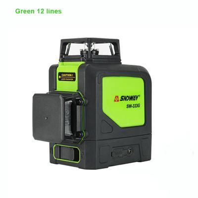 China SNDWAY 3d laser level construction laser level 12 lines measuring tools SW-333G 87 x 111 x 113mm green for sale