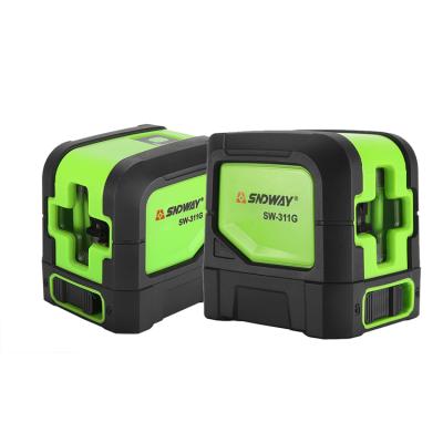 China Horizontal Vertical Cross Line Outdoor Green Laser Level Self Leveling Popular Laser Level 65.4*75*76mm for sale