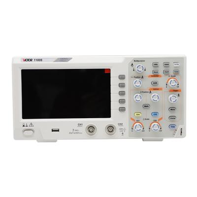 China 100mhz Bandwidth VC1100S Digital Oscilloscope 2 Channels and Screen 7 Inch TFT LCD Display Professional Industrial Oscilloscope 1100S for sale