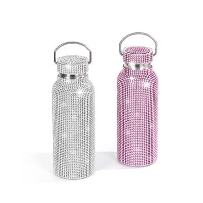 China Factory Direct Sale Bling Water Bottles 350ML 750ML Sustainable Rhinestone Water Bottle for sale