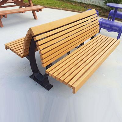 China ISO9001 UV-Resistant Certified Outdoor Wooden Bench With Back And Long Wooden Bench for sale