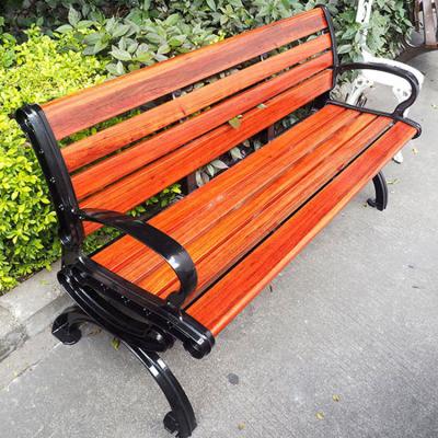 China 5 Years Warranty Factory Price Pretty Appearance Cast Iron And Long Carbon Wood Fiber Garden Park Bench Made In China for sale