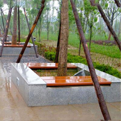 China factory price UV-resistant plastic wood with stone legs around tree bench for sale