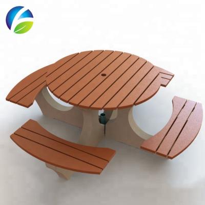 China Best Selling Outdoor Table Recycled Plastic Wood Picnic Table Used Outdoor Table for sale