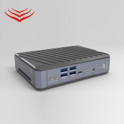 China Jinghong BQM2 Aluminum Alloy Metal Case Dual Core Mini i3 i5 i7 NUC Computer LAN PC Win10 Desktop PC Industrial PC for sale