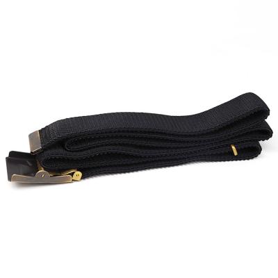 China New Style Breathable 1.5 Inch Military Tactical Belt Custom 3.5mm High Elasticity Wide Thick Nylon Elastic Belt With Metal Buckle for sale