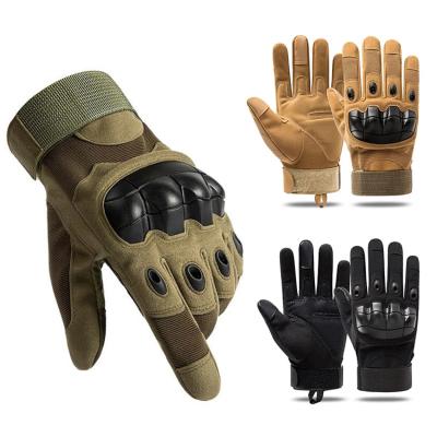 China Custom Touch Screen Gloves Army Combat Training Military Full-finger Tactical Gloves Durable Waterproof Cut Resistant Gloves for sale