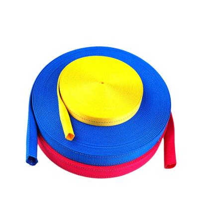 China Wholesale Custom Waist Webbing Tubular Nylon Polyester Web Band Viable For Sports Accessories And Industrial Equipments for sale