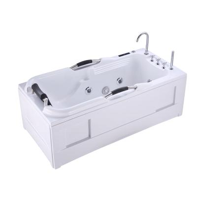 China Freestanding Surf handrail bathtub indoor outdoor European acrylic thermostatic massage independent adult bathtub for sale