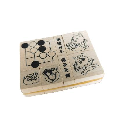 China Office fashion factory direct sales cheap interesting wooden stamp 2# for sale